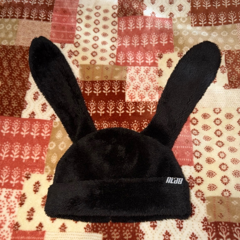 Chic Black Bunny Ear Hat